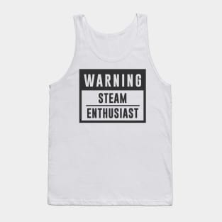 Train Design Warning Steam Enthusiast Tank Top